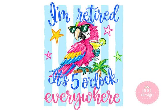 Download Funny Retired Parrot Sublimation - Red Collection