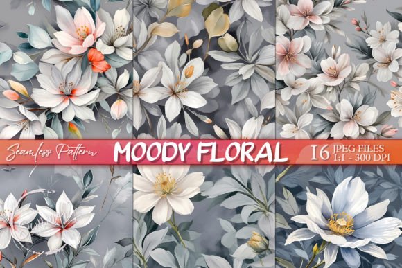 Download Muted Gray Floral Wallpaper Pattern - Floral wallpaper Collection