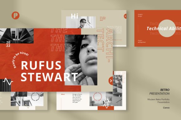 Download Modern Retro Portfolio Presentation - Premium Resources