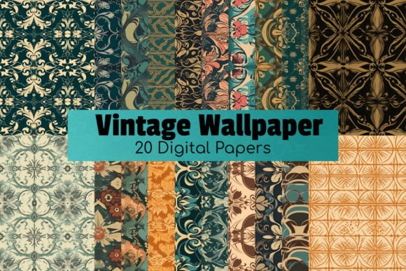 Download Vintage Floral Wallpaper Digital Papers - Floral wallpaper Collection
