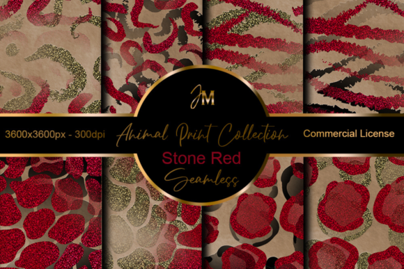 Download Animal Print - Stone Red - Red Collection