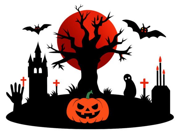 Download Halloween Landscape Horror Elements SVG - Horror elements Collection