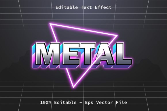 Download Metal Modern Retro Style Text Effect - Premium Bundle