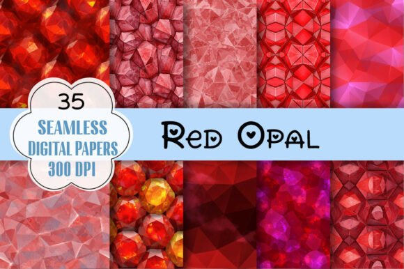 Download Red Opal Digital Paper - Red Collection