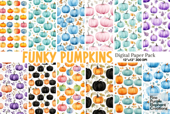 Download Colored Pumpkins | Pastel Boho Halloween - Red Collection