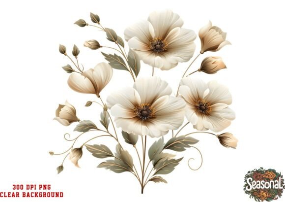 Download Taupe Toned Rustic Floral PNG - Taupe Collection
