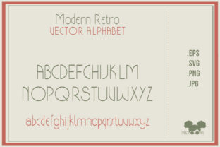 Download Modern Retro Vector Alphabet - Premium Resources