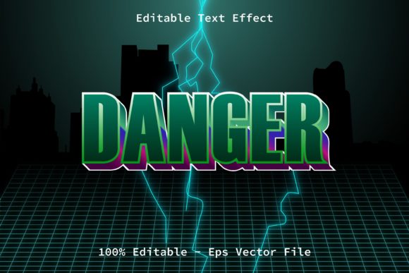 Download Danger Modern Retro Style Text Effect - Premium Resources