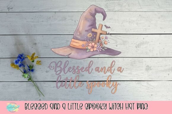 Download Blessed and a Little Spooky Witch Hat PNG - Hat Collection