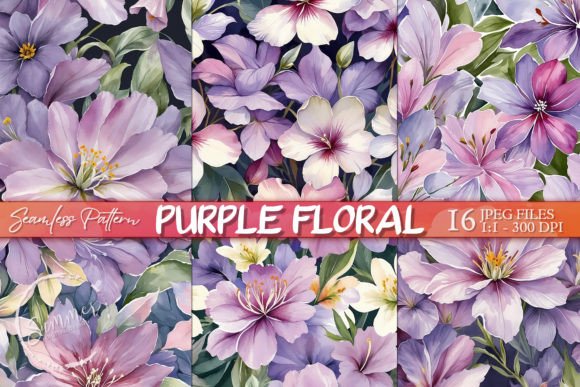 Download Muted Purple Floral Wallpaper Pattern - Floral wallpaper Collection