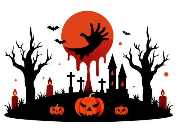 Download Halloween Landscape Horror Elements SVG - Horror elements Collection