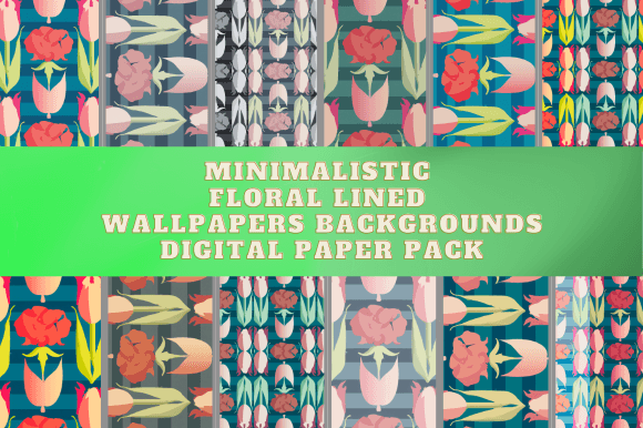 Download Minimalistic Art Deco Floral Wallpaper - Floral wallpaper Collection